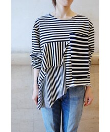 RehersalL | ミックスボーダーロンT(Tシャツ/カットソー)