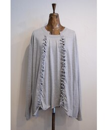 RehersalL | カットフリンジロンT BIG(Tシャツ/カットソー)