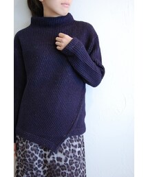 Xapis | 	アシンメトリーニット(ニット/セーター)