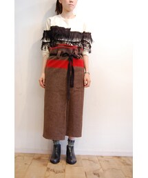 RehersalL | ブランケットラップスカート(スカート)