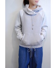 Xapis | ニットフードパーカー(パーカー)