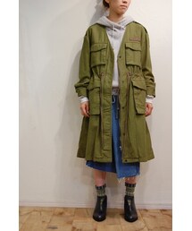 blanc basque | バックサテンノーカラーコート(その他アウター)