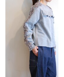 RehersalL | ショルダーレースライントレーナー(スウェット)