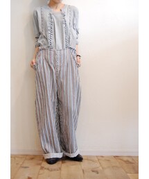 RehersalL | ストライプパジャマパンツ(その他パンツ)