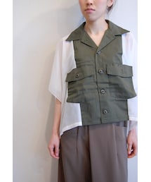 sandglass | スクェアシフォンシャツ(シャツ/ブラウス)
