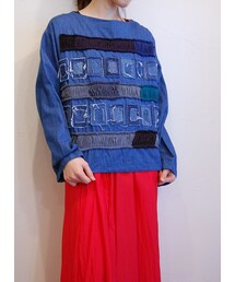 RehersalL | ”tile"フロントパッチトップス(シャツ/ブラウス)