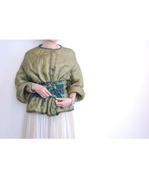 RehersalL | ブラウジングキルトライナーJK(ノーカラージャケット)