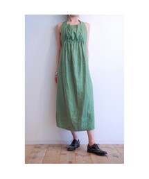 tiny dinosaur | フレンチリネンワンピース(ワンピース)