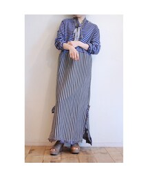 RehersalL | フリルロシアボーダーワンピース(ワンピース)