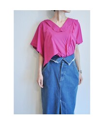 RehersalL | コットンラミーアシンメトリートップス(シャツ/ブラウス)