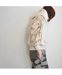 MARECHAL TERRE | シャーリングスリーブパーカー(パーカー)