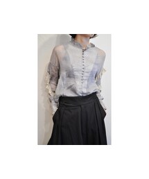 RehersalL | silk yoryu frill blouse(シャツ/ブラウス)