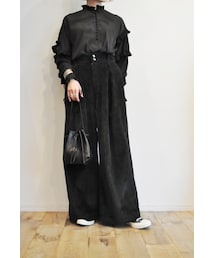 hippiness | in tuck high waist wide pants(その他パンツ)