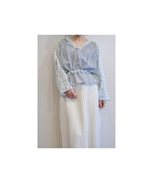 RehersalL | lace panel blouse(シャツ/ブラウス)