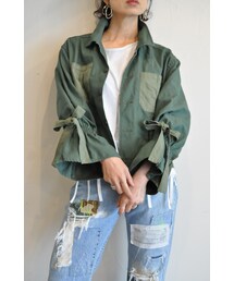 RehersalL | Fatigue Volume Sleeve Shirt(ミリタリージャケット)