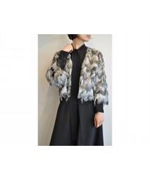 margaux | フリンジジャケット(ノーカラージャケット)