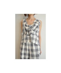 ギンガムリボンブラウス(シャツ/ブラウス)