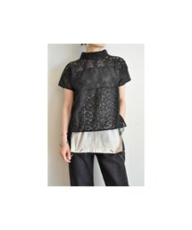 RehersalL | オーガンジーレースハイネックブラウス(シャツ/ブラウス)