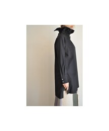 SWANLAKE | ハイカラーロングシャツ(シャツ/ブラウス)