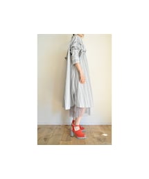 JNBY | アシンメトリースリーブシャツワンピース(ワンピース)