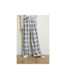 チェックワイドパンツ(その他パンツ)