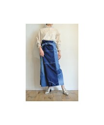 RehersalL | デニムラップパンツ(デニムパンツ)