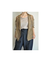 RehersalL | メッシュショートコート(テーラードジャケット)