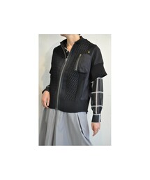 blanc basque | ニットショートスリーブブルゾン(その他アウター)