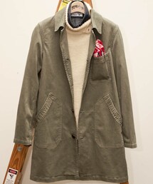 HOLLYWOOD RANCH MARKET | ライトストレッチサージミリタリーコート／HOLLYWOOD RANCH MARKET

(ダウンジャケット/コート)