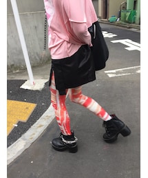 ベルト付きサイドジップナイロンミニ(スカート)