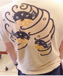 Lucien Pellat-Finet | ぺラフィネ、トラフグのバックプリント(Tシャツ/カットソー)
