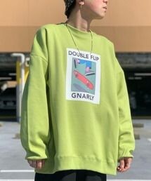 RAGEBLUE | スーパービッグ裏起毛スウェットプリントクルー/917933(スウェット)