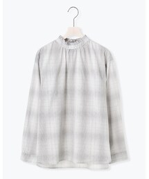 Melan Cleuge | 柄アソート衿フリルブラウス(シャツ/ブラウス)