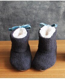 Handmade | minne/baby buggy booty＊ウールブラック(ブーティ)