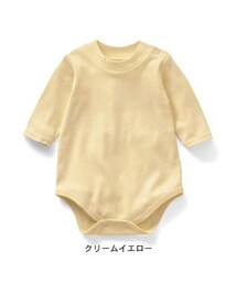 ベルメゾン | ハイネック長袖ボディスーツ（クリームイエロー）(肌着)