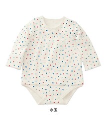 ベルメゾン | ボディスーツ付きロングＴシャツ 水玉(Tシャツ/カットソー)