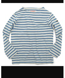 DENIM DUNGAREE | ボーダーテンジク ボートネック(Tシャツ/カットソー)