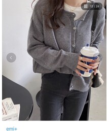 emi+ | こんな感じに着こなしたい。(カーディガン/ボレロ)