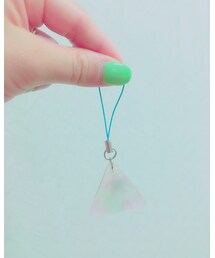 プラ板のストラップ△ | キーホルダー