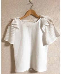 MAJESTIC LEGON | 
肩リボンカットソー(Tシャツ/カットソー)