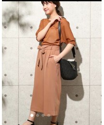 ROPE' PICNIC | リボン付きカシュクールワイドパンツ(その他パンツ)