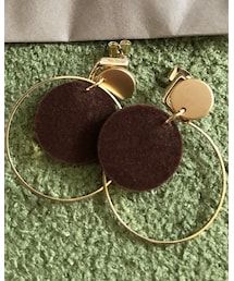 puretre | ベロアサークルピアス(ピアス（両耳用）)