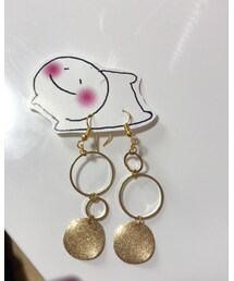 Handmade | ゴールドリングピアス(ピアス（両耳用）)