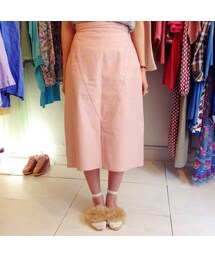 ピンクのレザースカート(USED)(スカート)