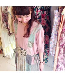 パッチワークワンピース(USED)(ワンピース)