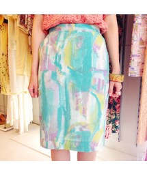 水彩画風のスカート(USED)(スカート)