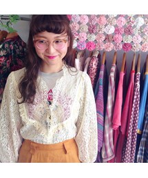 レースブラウス(VINTAGE)(シャツ/ブラウス)