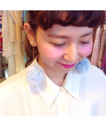 ファーイアリング(イヤリング)