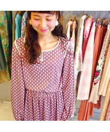 70年代のレトロなワンピース(USED)(ワンピース)