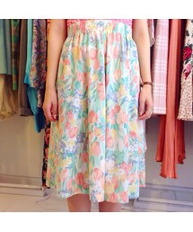 アートな花柄スカート(USED)(スカート)